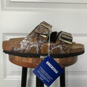 NEW Birkenstock Arizona Big Buckle Python Sandal Women EU 37 US 6-6.5 / 2026-3c6